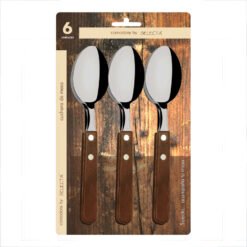 Set x6 cucharas mango de madera