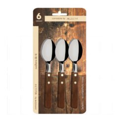 Set x6 cucharitas de té mango de madera