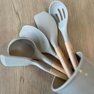 Set 6 piezas menage silicona beige