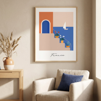 Marcal Cuadro canvas 40x50cm marco france