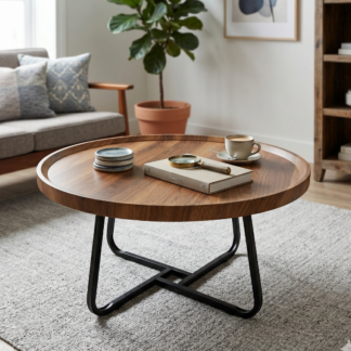 Mesa ratona 60x39cm mdf base metal