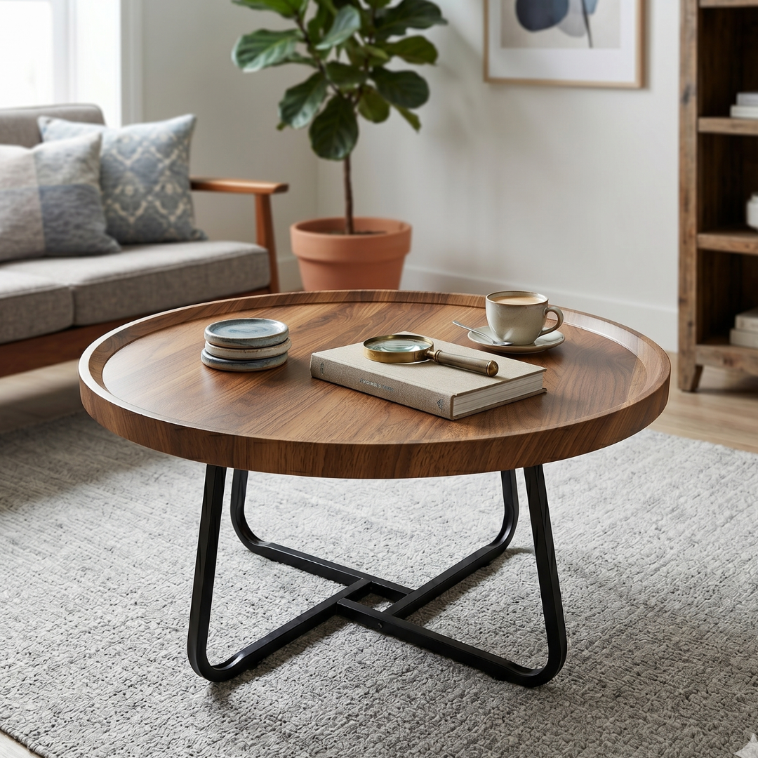 Mesa ratona 60x39cm mdf base metal