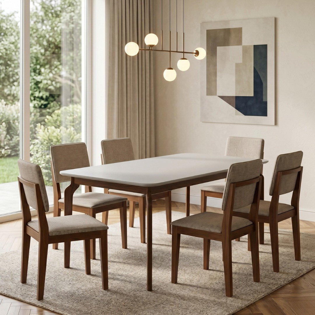 Juego de comedor ametista 6 sillas