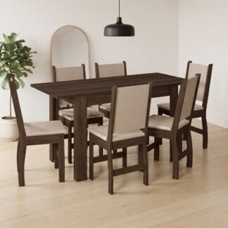 Poliman Juego de comedor Helo 6 sillas
