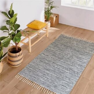 Alfombra 122x178 Jaspeado Flecos Natural