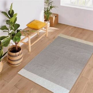 Alfombra 122x178cm Natural Centro Carbon