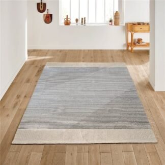 Alfombra 150x210cm Natural centro Carbon