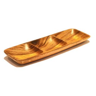Copetinero rect. 3 divisiones madera 20x9x2