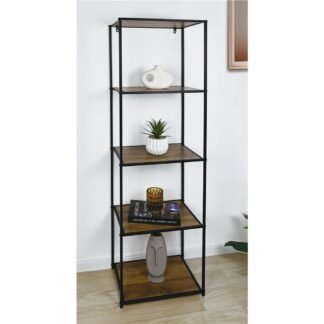Estanteria 5 niveles 45x30x150cm madera y metal