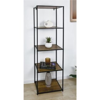 Estanteria 5 niveles 45x30x150cm madera y metal