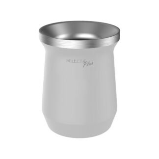 Mate 230ml acero inoxidable blanco