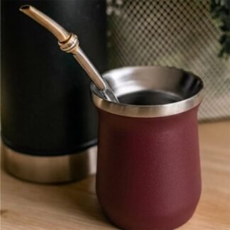 Mate 230ml acero inoxidable granate