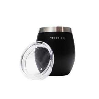 Mate 240ml doble pared negro aqua