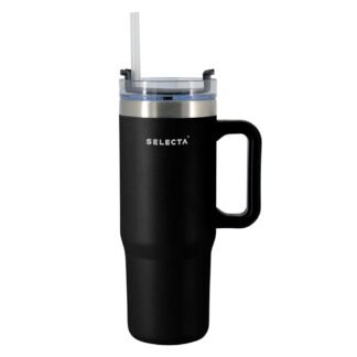 Mug termico modern acero inox 900ml negro selecta