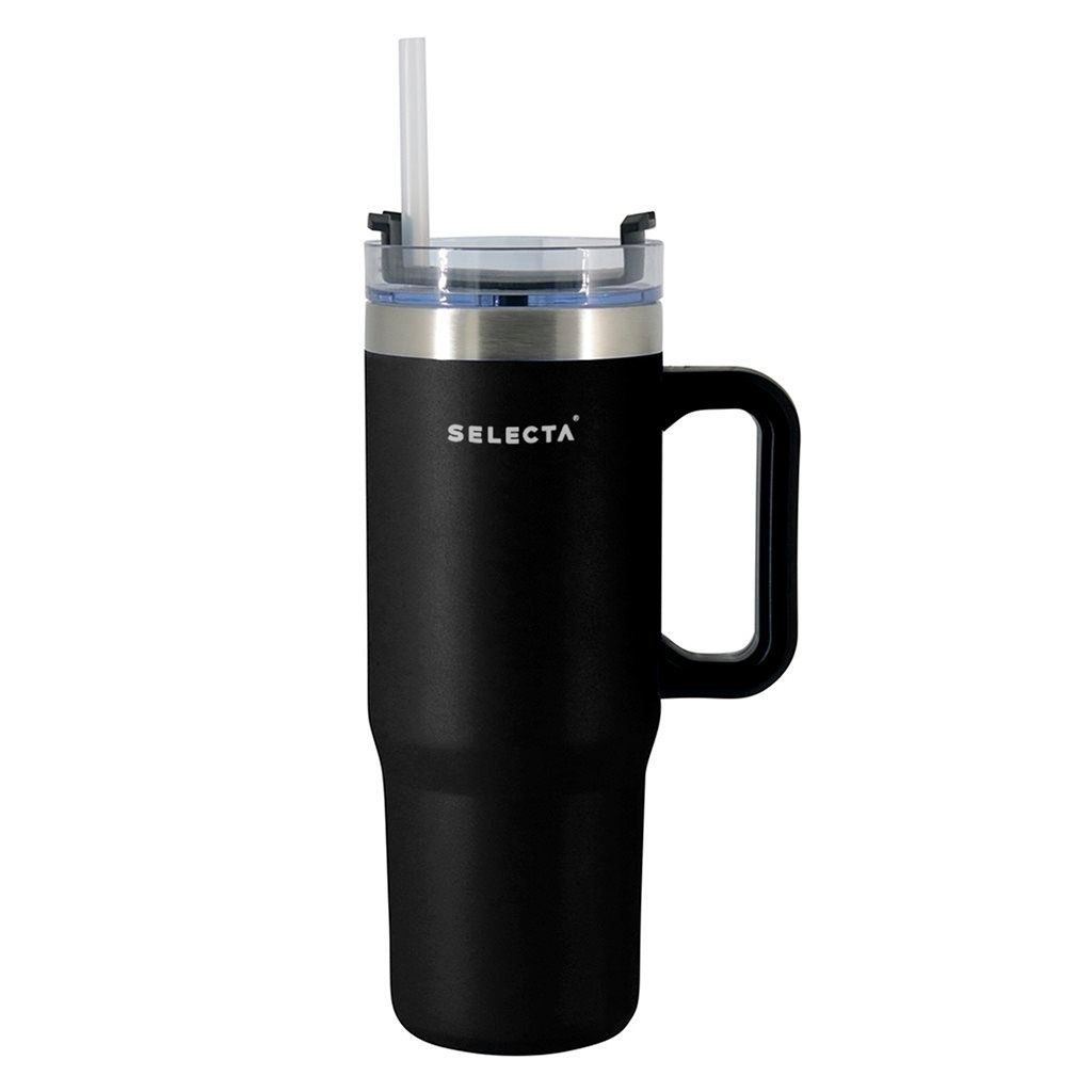Mug termico modern acero inox 900ml negro selecta