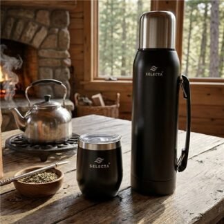 Termo 1.0L doble pared negro nova