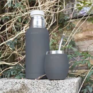 Termo 750ml doble pared gris aqua