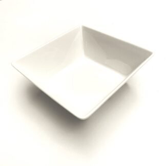 Bowl cuadrado porcelana blanco