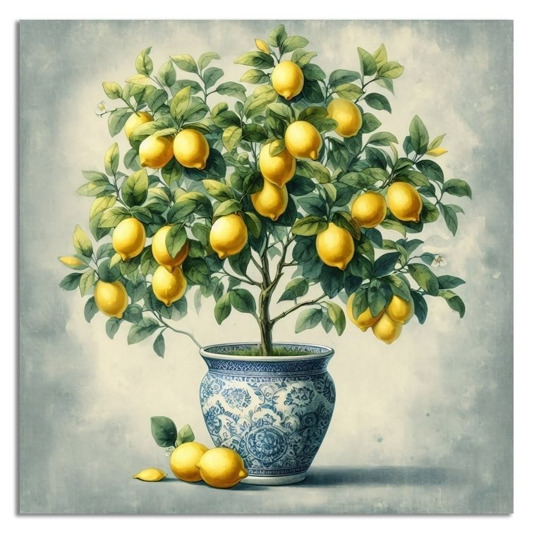 Cuadro canvas limones 2