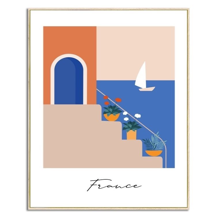 Cuadro canvas marco france