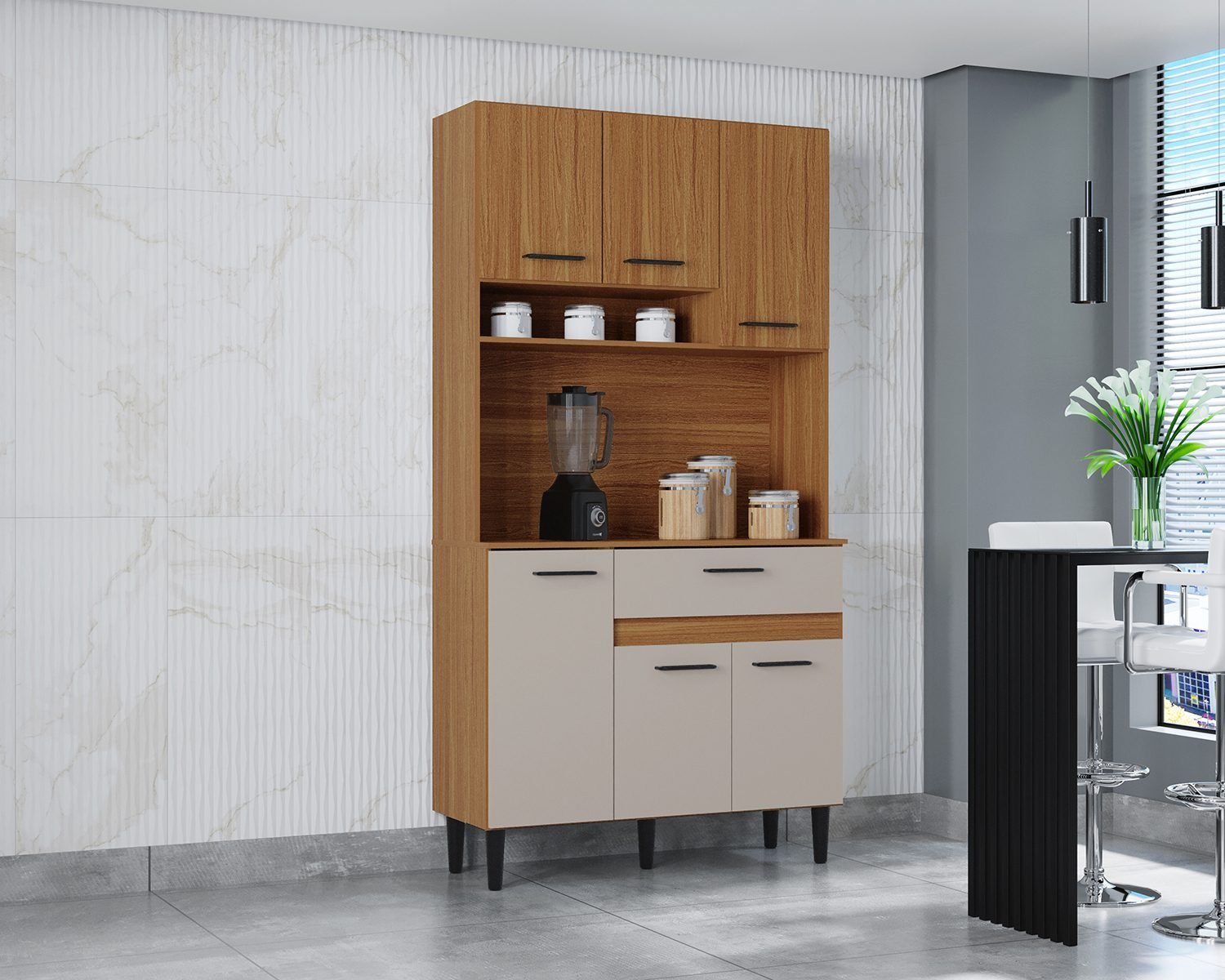Kit Cocina Carol 6 Puertas