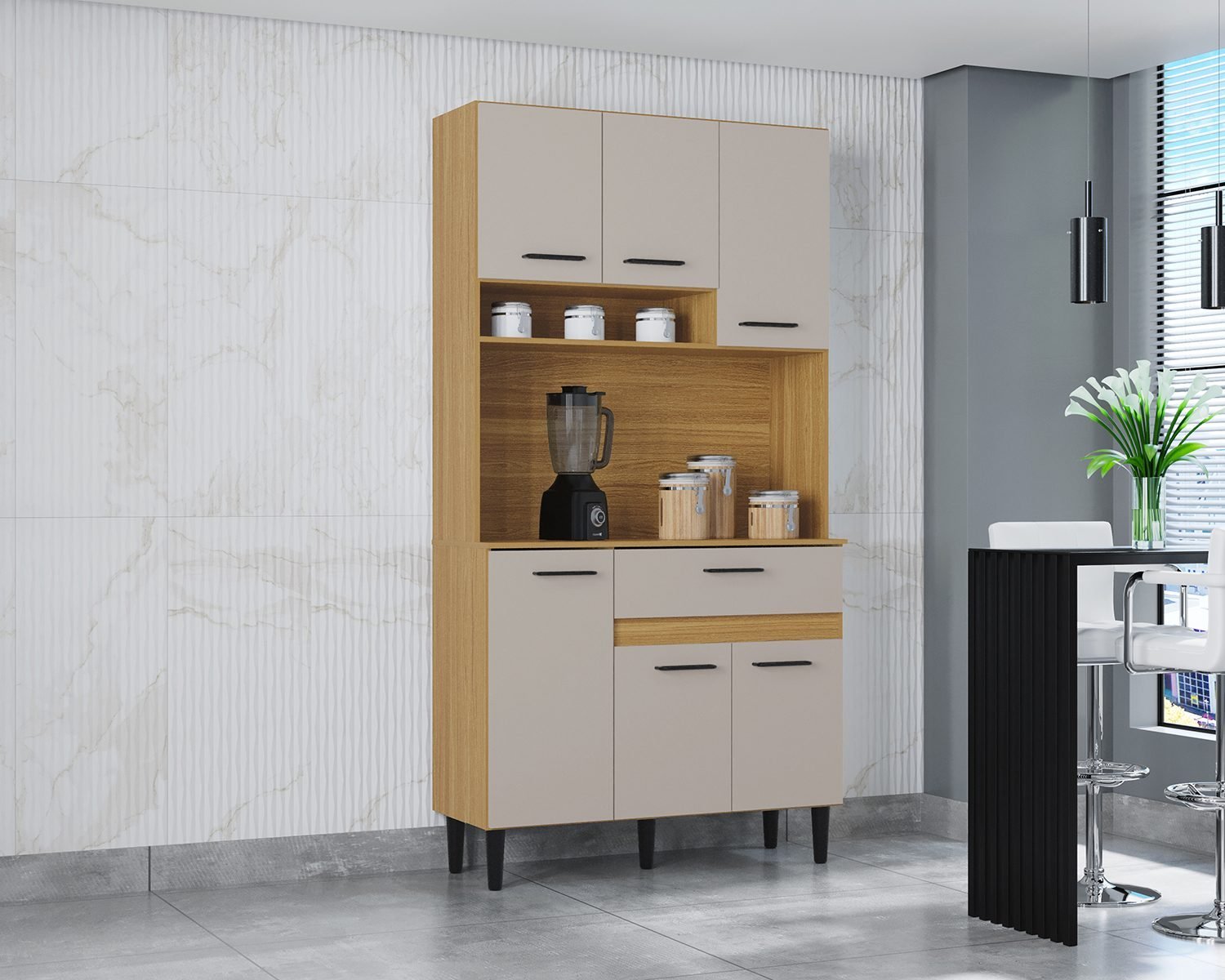 Kit Cocina Carol 6 Puertas - Imagen 2