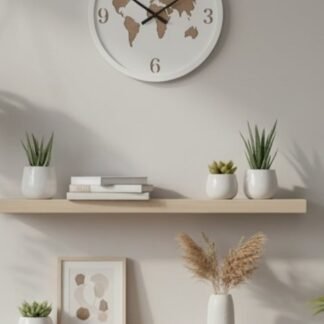 Reloj de pared mdf mapamundi