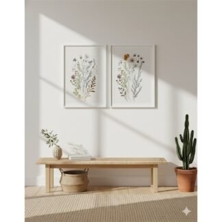 Cuadro canva marco ramo flores