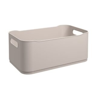 Cesto plastico rect light gray coza